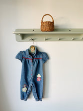 Load image into Gallery viewer, Vintage Denim Patch Romper
