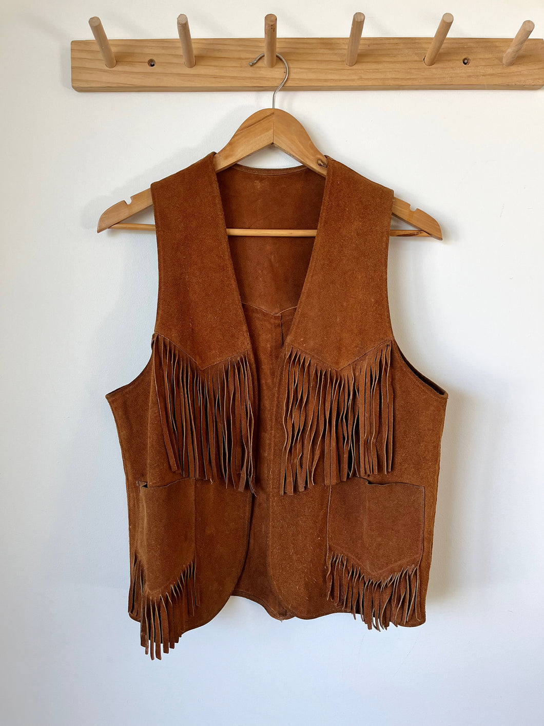 Leather Fringe Vest