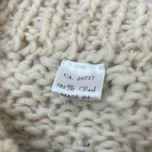 Load image into Gallery viewer, Cream Wool Cable Knit Sweater
