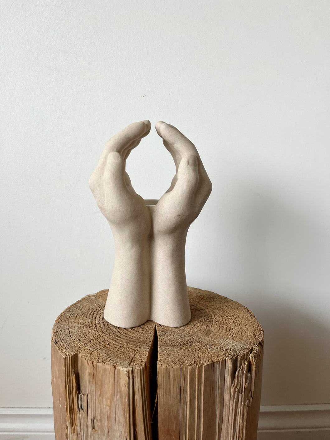 Cupping Hand Candle Holder