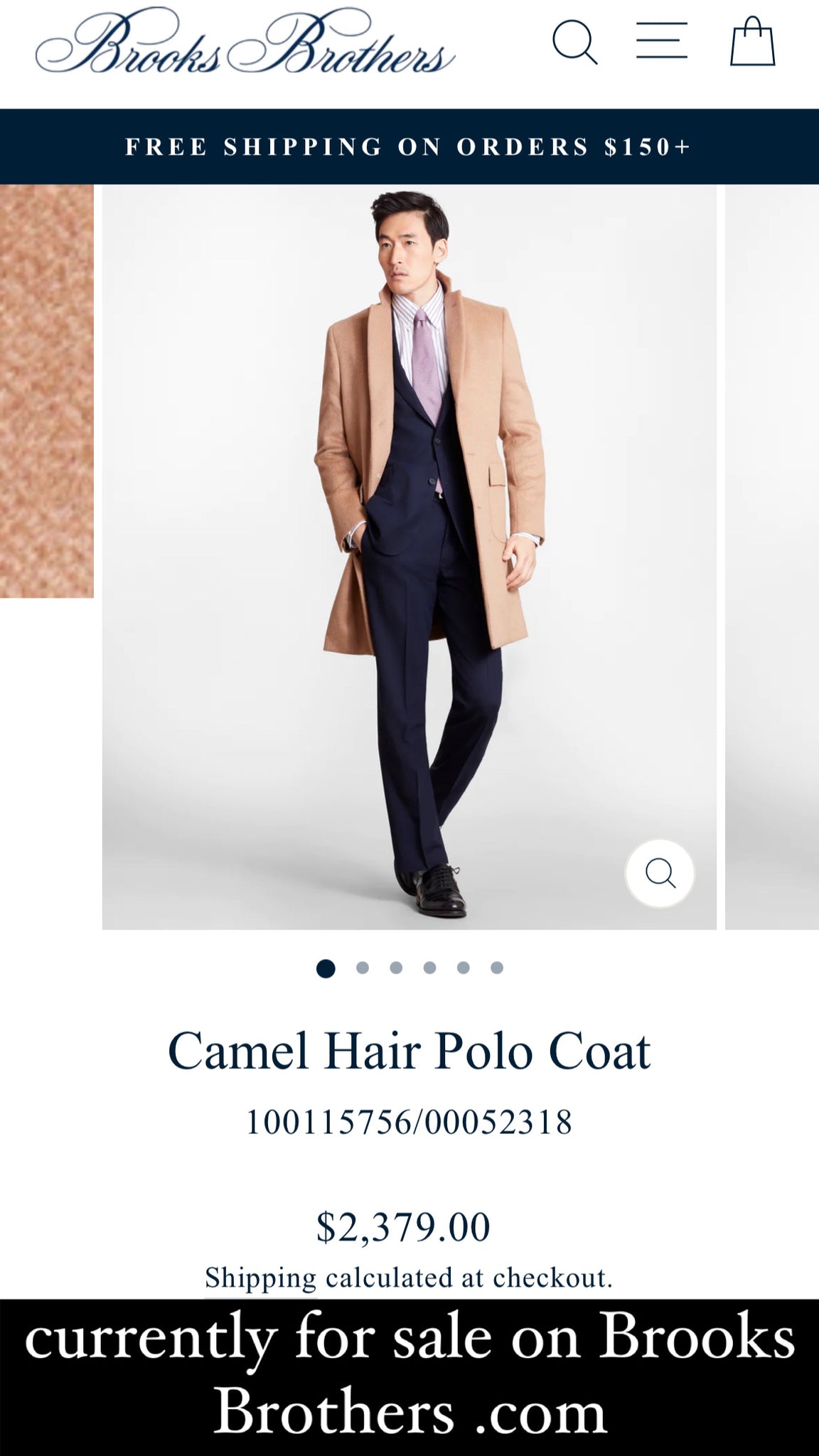 Brooks Brothers Camel Hair Blazer Medium - Main Image