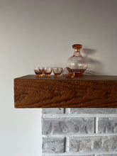 Load image into Gallery viewer, Art Deco Depression Glass Decanter and Glasses
