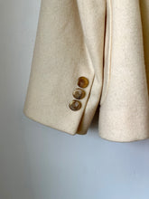 Load image into Gallery viewer, Vintage Cream Wool Blazer
