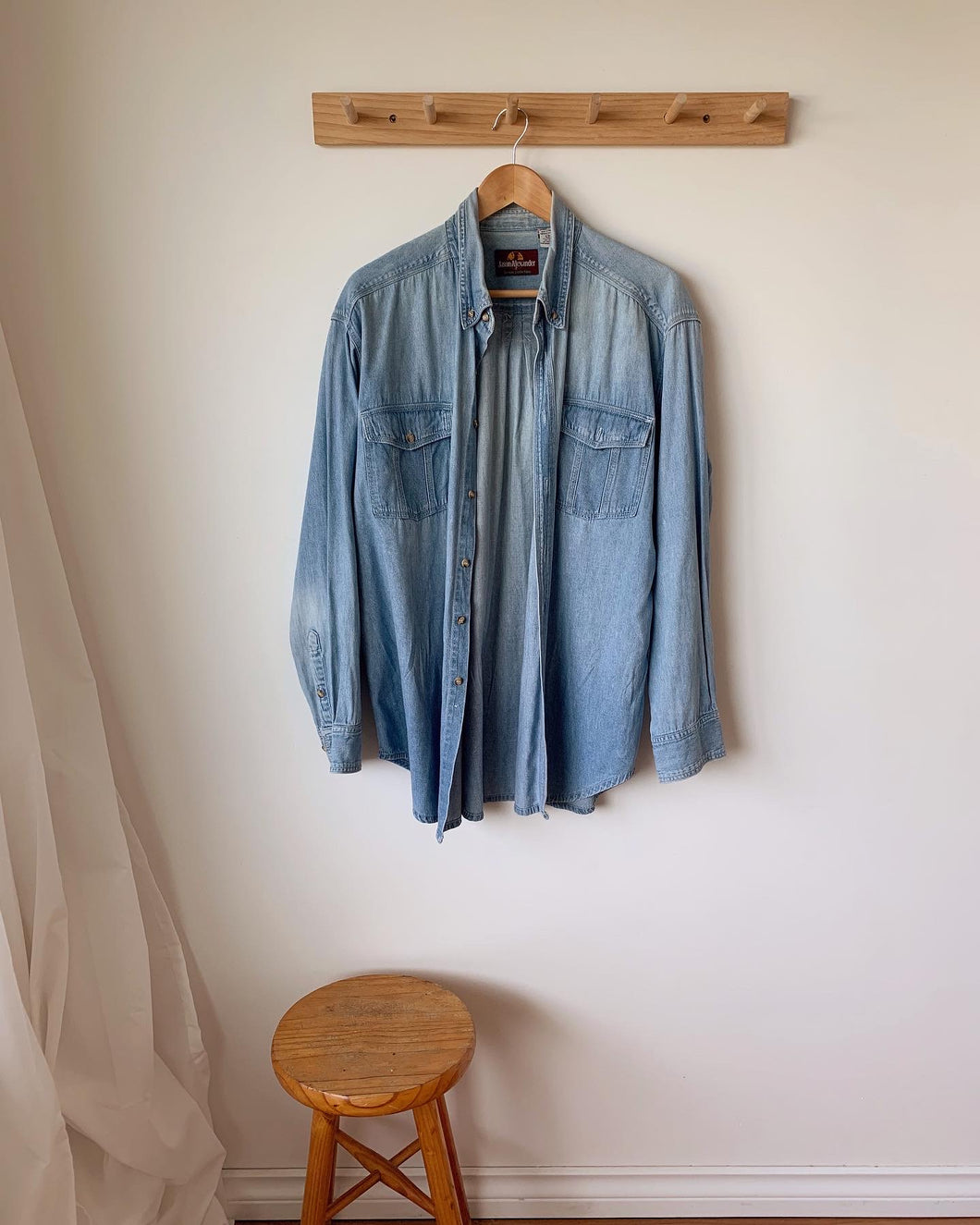 Oversized Denim Button Up - Mens Large