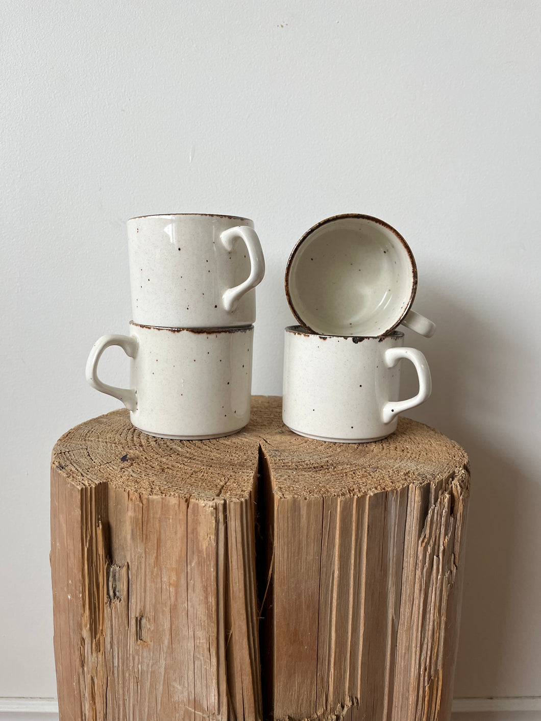 J&G Meakin Speckled Mugs