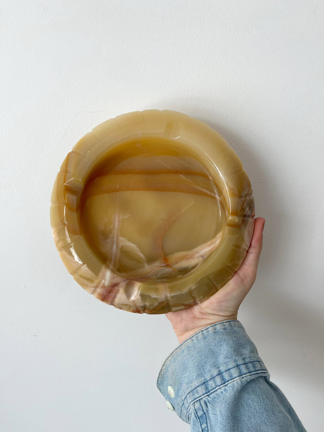 Large Vintage Onyx Ashtray