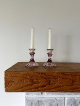 Load image into Gallery viewer, Lilac Glass Candle Holder
