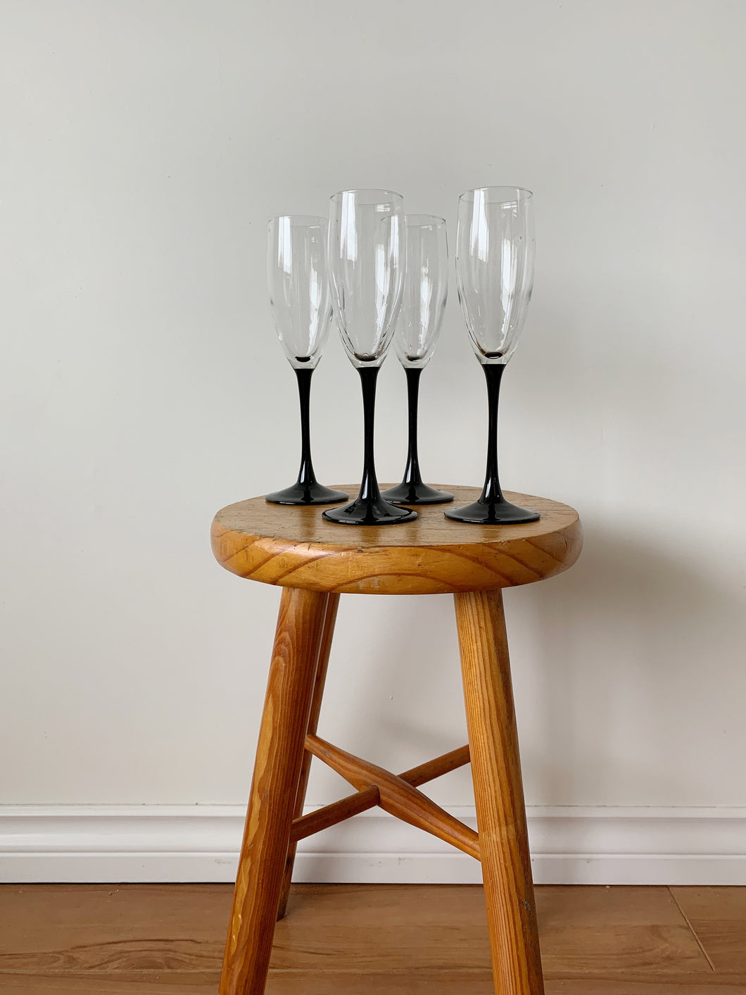Vintage French Champagne Flutes