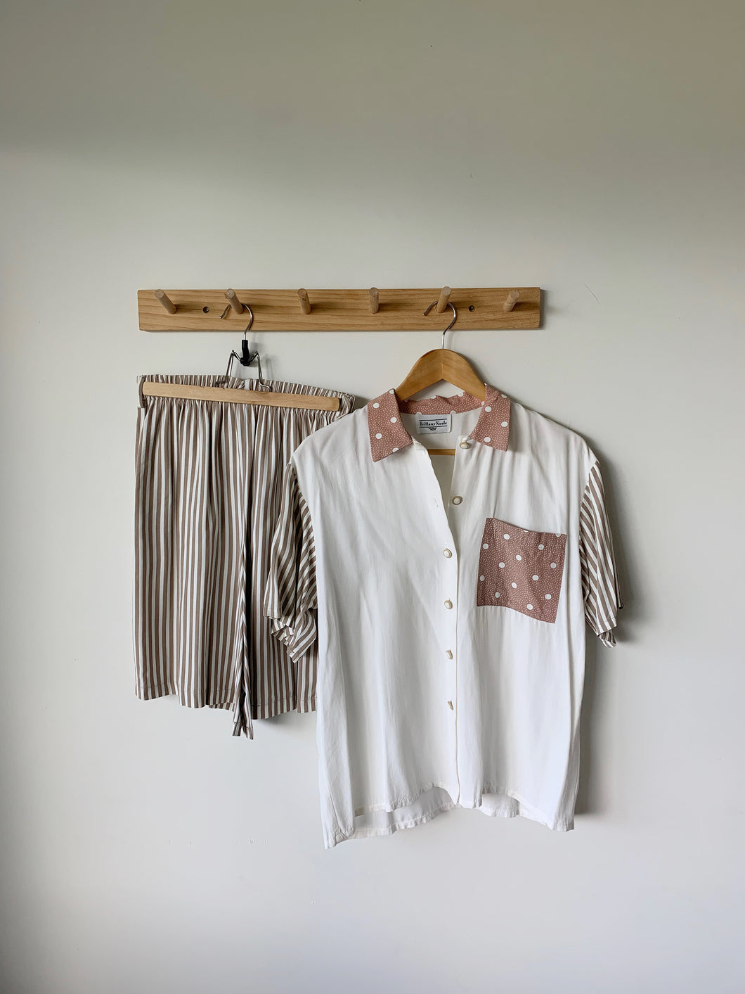 Vintage Shirt and Shorts Set